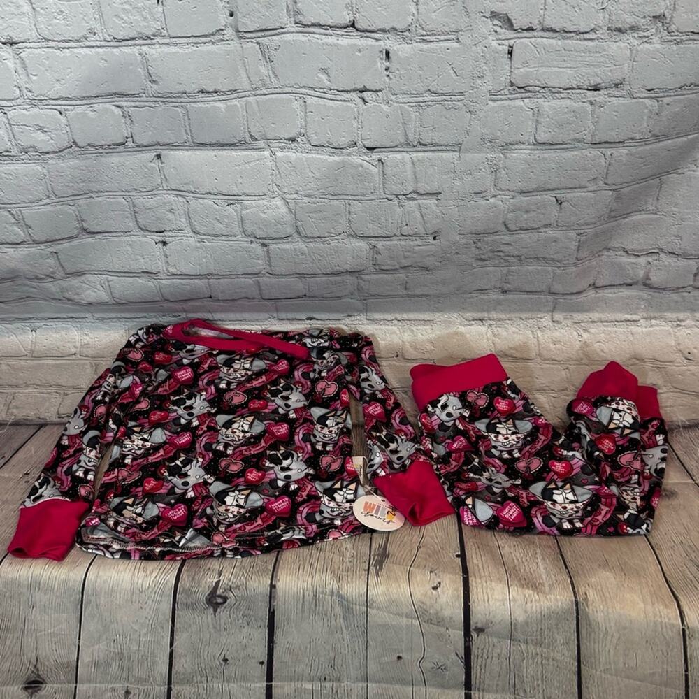Little Wild Clowns Bluey Muffin Bamboo Toddler Pajama Set